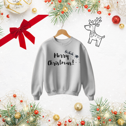 Christmas Text_ Dyed Sweatshirt