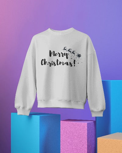 Christmas Text_ Dyed Sweatshirt